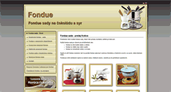 Desktop Screenshot of fondue.supremus.sk