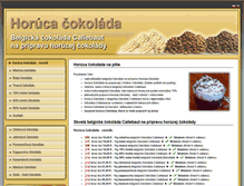 Tablet Screenshot of horuca-cokolada.supremus.sk